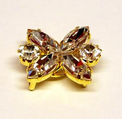 oděvní spona - štrasová aplikace