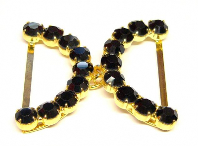 oděvní spona - štrasová aplikace