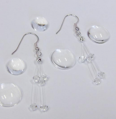 svatební náušnice ze sluníček